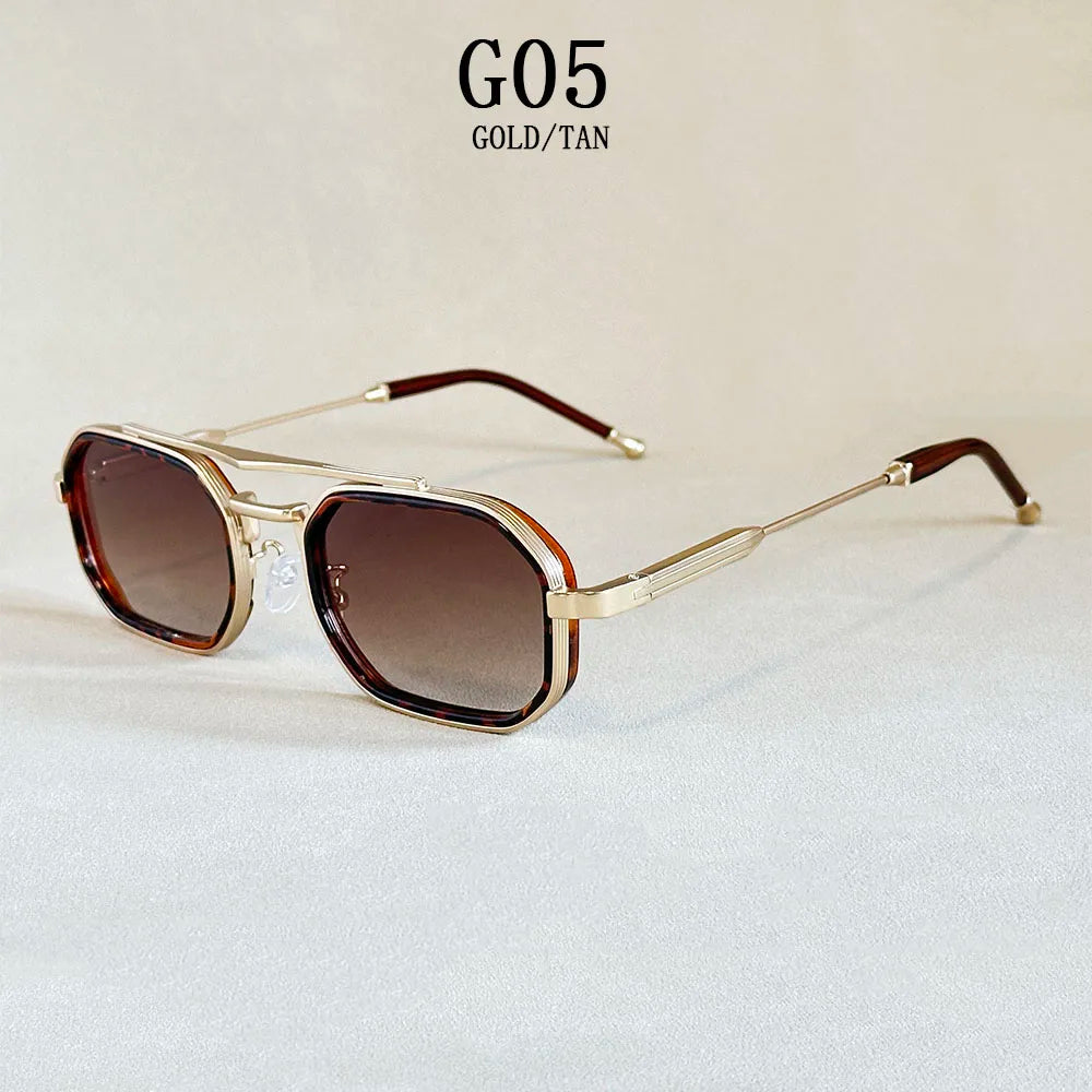 Vintage Square Steampunk Men Sunglasses