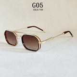 Vintage Square Steampunk Men Sunglasses