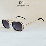 Vintage Square Steampunk Men Sunglasses