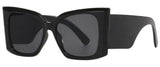 Vintage Square Thick Frame Retro Oversized Sunglasses