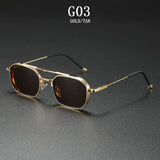Vintage Steampunk Square Men Sunglasses