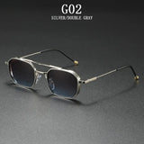 Vintage Steampunk Square Men Sunglasses