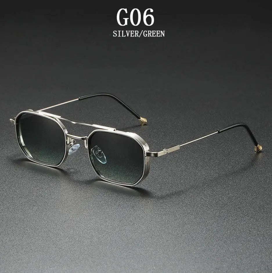 Vintage Steampunk Square Men Sunglasses