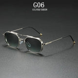 Vintage Steampunk Square Men Sunglasses