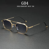 Vintage Steampunk Square Men Sunglasses