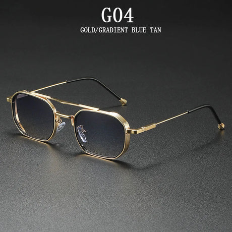 Vintage Steampunk Square Men Sunglasses