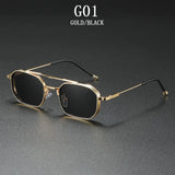 Vintage Steampunk Square Men Sunglasses