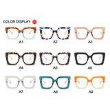 Collection of Vintage Transparent Square Glasses Frame Anti Blue Eyeglass