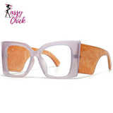Vintage Trend Big Frame Anti Blue Light Blocking Glasses Sassy Chick Logo