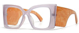 Vintage Trend Big Frame Anti Blue Light Blocking Glasses