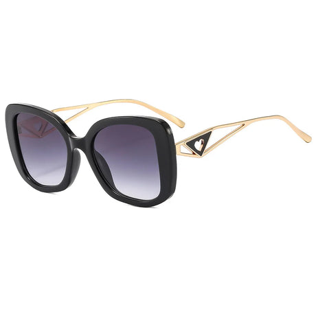 Vintage UV400 Driving Oversize Square Alloy Sunglasses