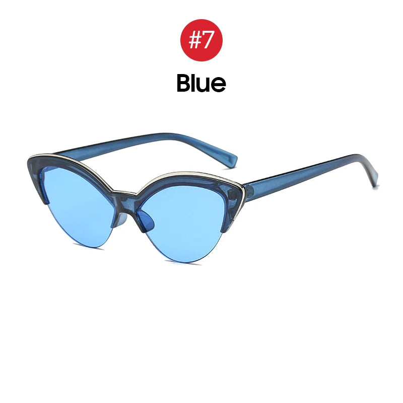 Vintage UV400 Gradient Women Cat Eye Sunglasses
