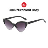 Vintage UV400 Gradient Women Cat Eye Sunglasses