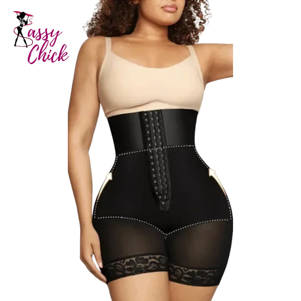 Waist Trainer Slimming Sheath Corset Body Shaper Sassy Chick Logo