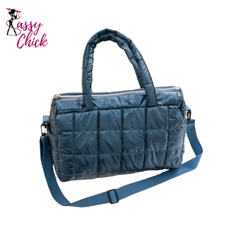 Waterproof Nylon Shoulder Travel Bag Sassy Chick Logo