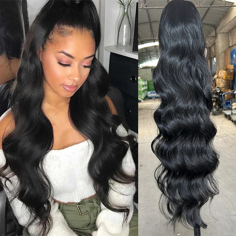Black Wavy 28Inches Clip in Synthetic Hair Extension
