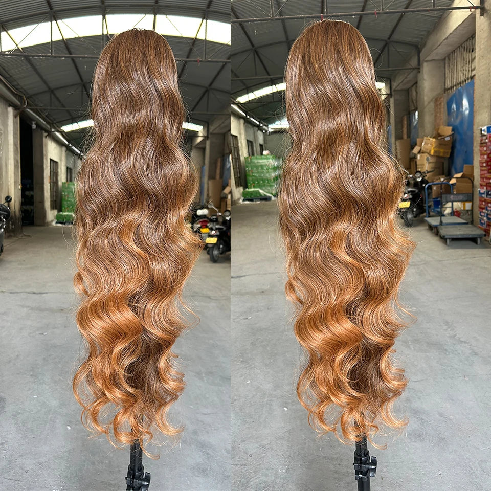 Brown Wavy 28Inches Clip in Synthetic Hair Extension