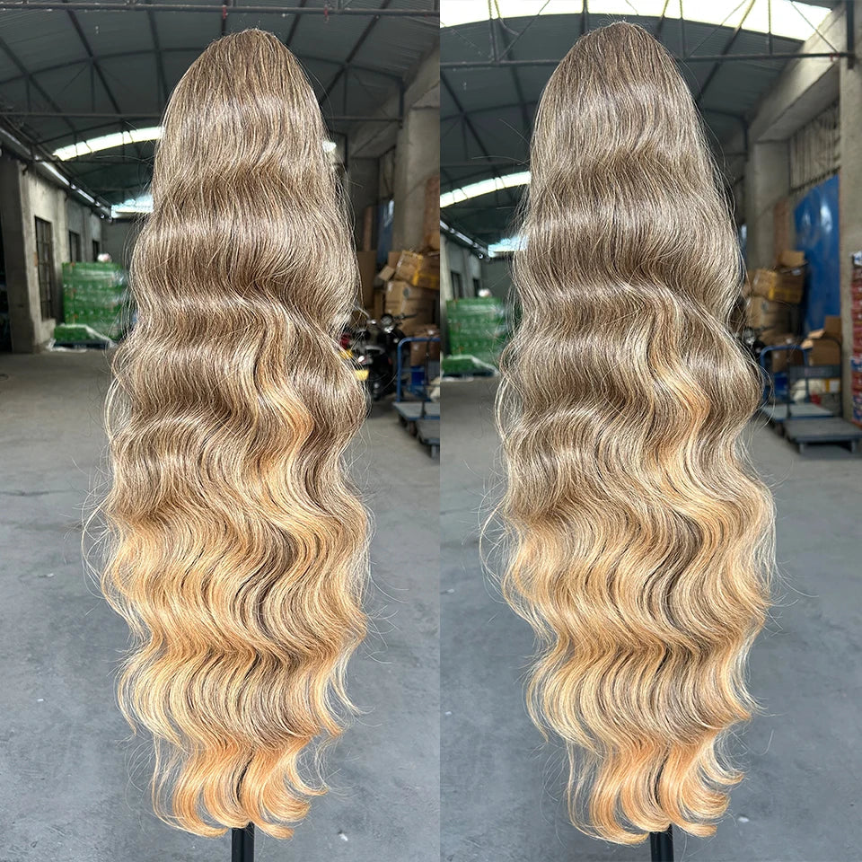 Ash Blonde Wavy 28Inches Clip in Synthetic Hair Extension