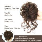 Details of Wavy Curly Hair Bun
