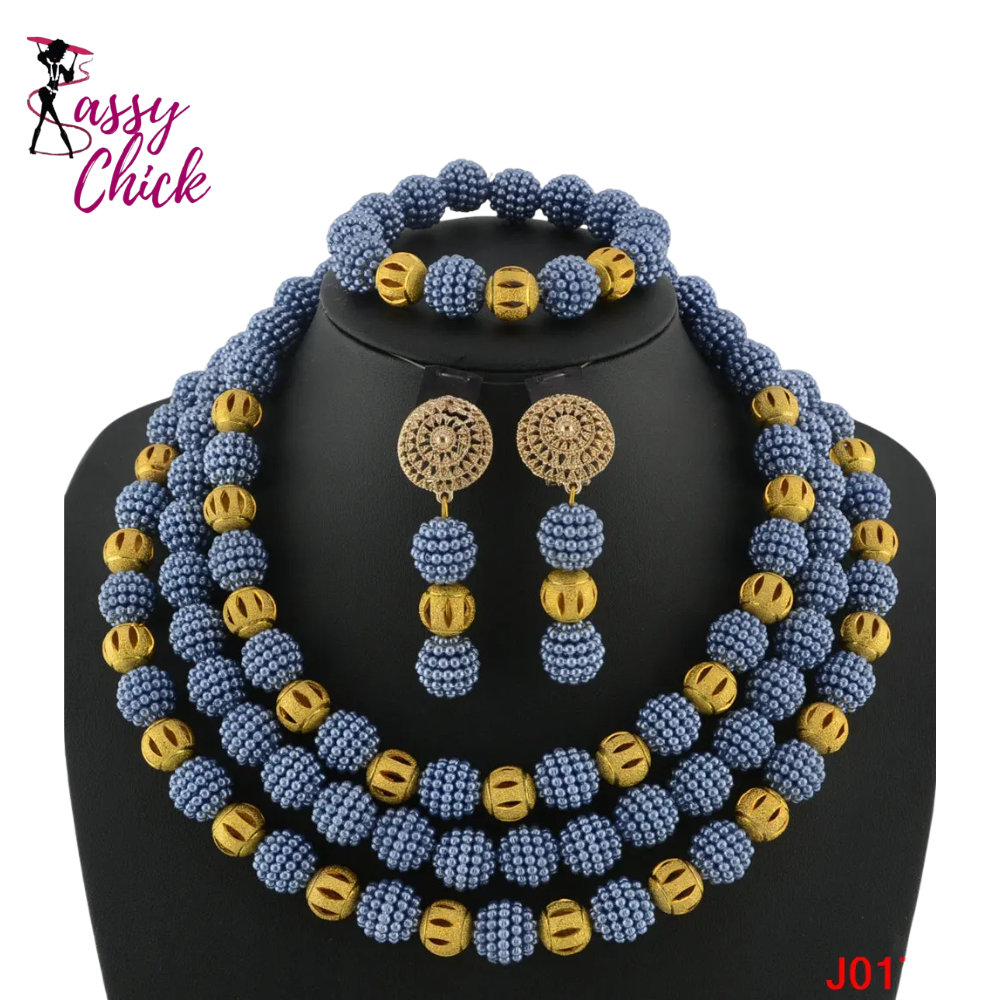 Wedding Beads Bridal Jewelry Set Sassy Chick Logo