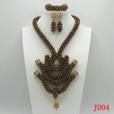 Gold Wedding Beads Bridal Jewelry Set