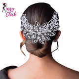 Wedding Bride Headband Shining Rhinestone Hair Accessories Sassy Chick Logo