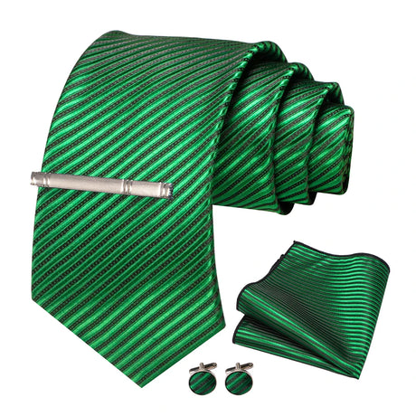 Green Necktie Set 