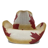 Western Style Straw Hats for Men brown