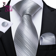 White Silver Paisley Hanky Cufflink Tie Set Sassy Chick Logo