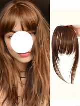 Wispy Fringe with Sideburns Synthetic Hair Clip-In Bangs Cut
