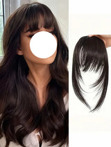 Wispy Fringe with Sideburns Synthetic Hair Clip-In Bangs Cut