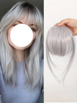 Wispy Fringe with Sideburns Synthetic Hair Clip-In Bangs Cut