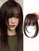 Wispy Fringe with Sideburns Synthetic Hair Clip-In Bangs Cut