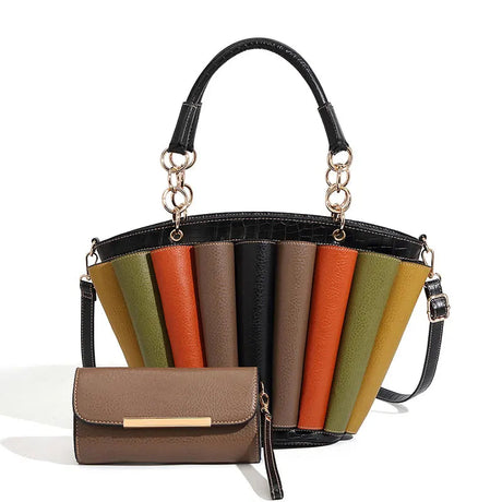 Woman Large Capacity Leather Purse Handbags