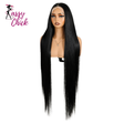 Women 38 Inch Soft 13X4 Long Straight Synthetic Wigs Sassy Chick Logo