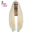 Women 42 Inch Long Curly Lace Synthetic Lace Frontal Wig Sassy Chick Logo