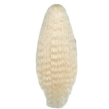 Back of Women 42 Inch Long Curly Lace Synthetic Lace Frontal Wig