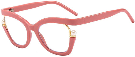 Women Anti-Blue Light  Pearl Cat Eye Eyewear