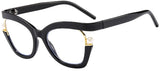 Women Anti-Blue Light  Pearl Cat Eye Eyewear