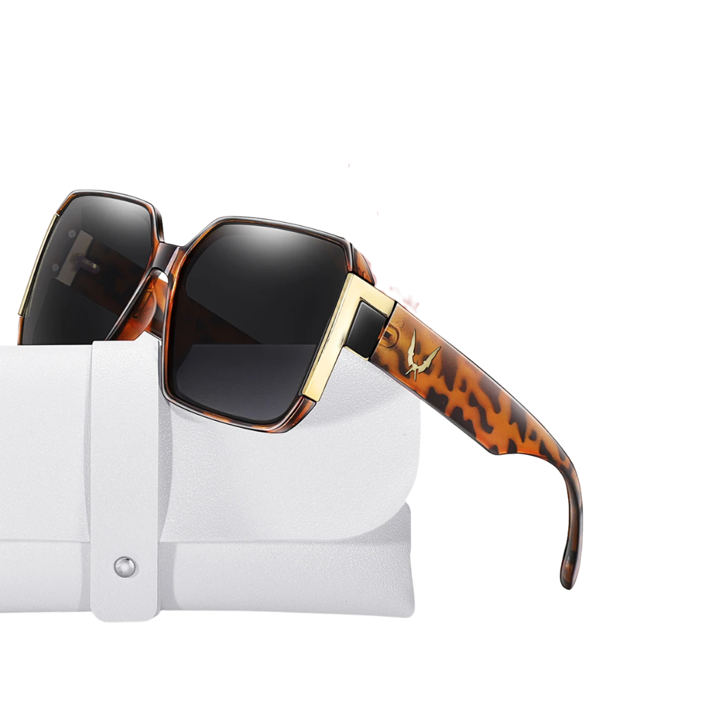 Leopard Women Casual Square Fashion Sunglasses