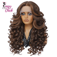 Women Curly Afro Lace 24Inch Latisha Synthetic Wig Sassy Chick Logo