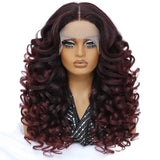 Women Curly Afro Lace 24Inch Latisha Synthetic Wig