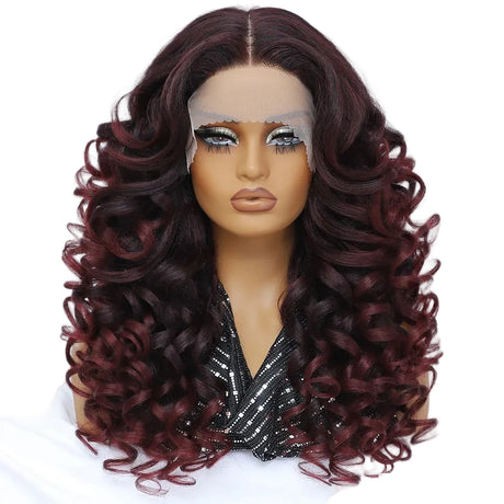Women Curly Afro Lace 24Inch Latisha Synthetic Wig