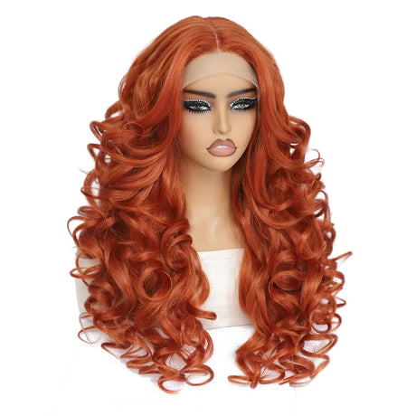 Women Curly Afro Lace 24Inch Latisha Synthetic Wig