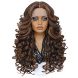 Women Curly Afro Lace 24Inch Latisha Synthetic Wig