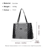 size of Women Leather Large Capacity Tote Bag