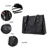 parts of Women Leather Large Capacity Tote Bag