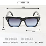Size of Women Luxury Fashion Square Sunglass