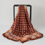 Red Women Silk dot design Scarf