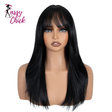 Women Straight Layered Bangs 20 Inch Synthetic Wigs Sassy Chick Logo